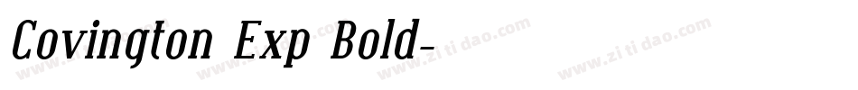 Covington Exp Bold字体转换